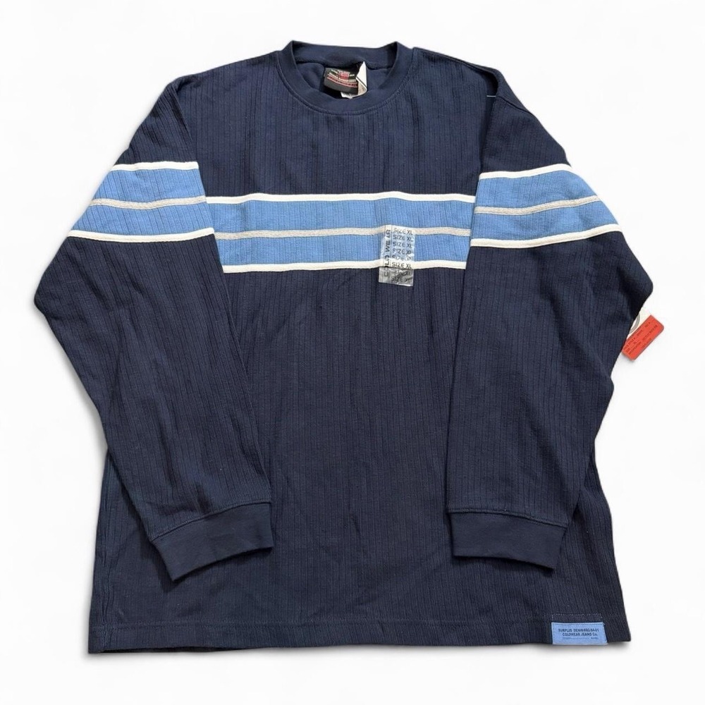 Colo Wear Striped Crewneck Sweater Men's Size XL Skate Y2K 2000s NWT